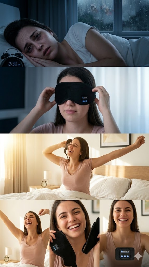 Antifaz para Dormir con Bluetooth