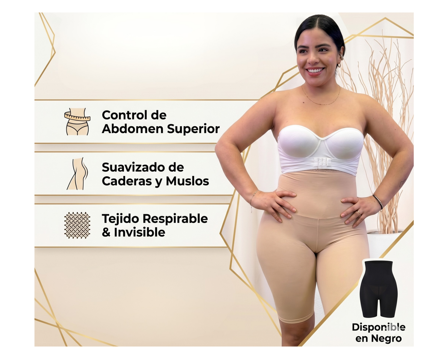 Control total y cintura de avispa con el Biker Moldeador